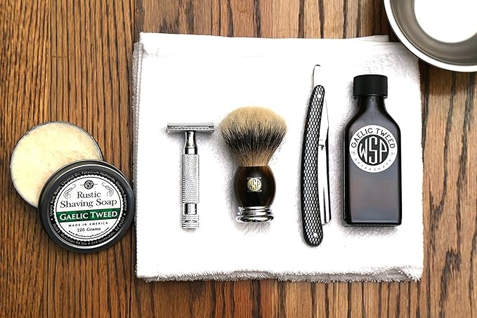 WSP Hypoallergenic Rustic Shaving Soap (Unscented) Artisan Made in America Using Vegan Natural Ingredients