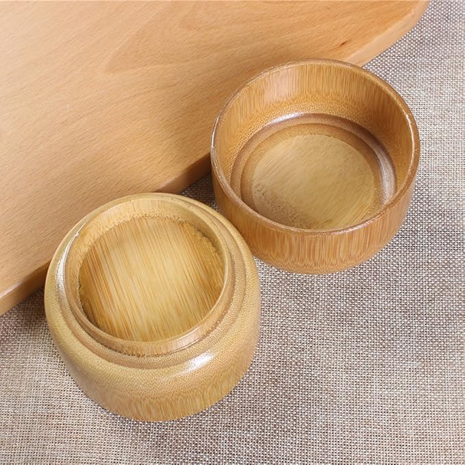 SUPVOX Bamboo Shaving Soap Bowl Cup Wood Shaving Mug Container for Men
