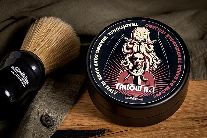 The Goodfellas' smile, TALLOW n.1 Shave Soap and Afltershave Splash Bundle, Made in Italy
