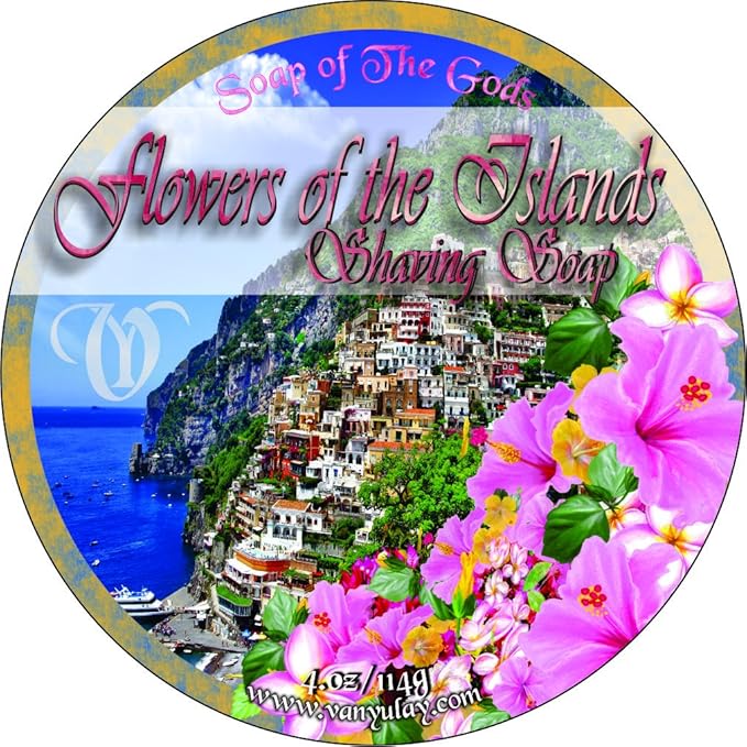 Shaving Soap of the Gods Flowers of The Islands 4.oz
