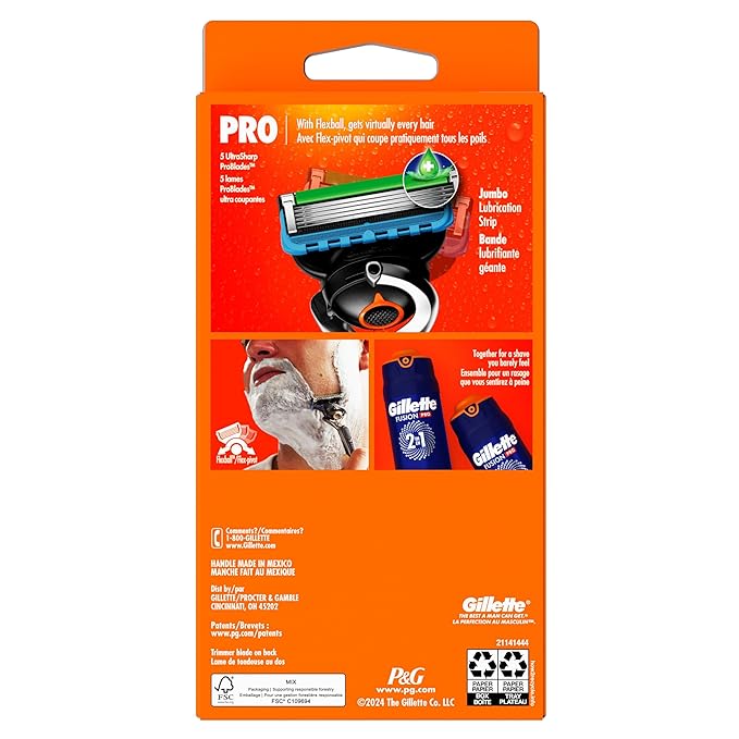 Gillette ProGlide Razor for Men, Handle + 1 Blade Refill