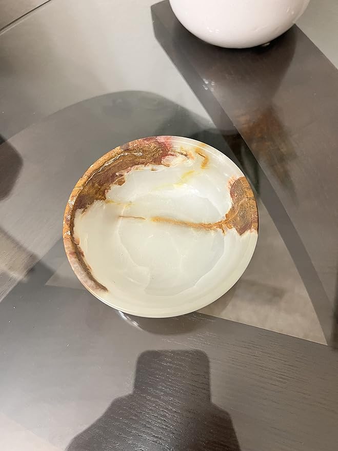 Green Onyx Handmade Marble Barber Supplies Hand Carved Natural Stone Bowl, Smudge Bowl, Stone Bowl Bowl Shaving Bowl - Perfect for kitchen soap, candy, shaving foam
