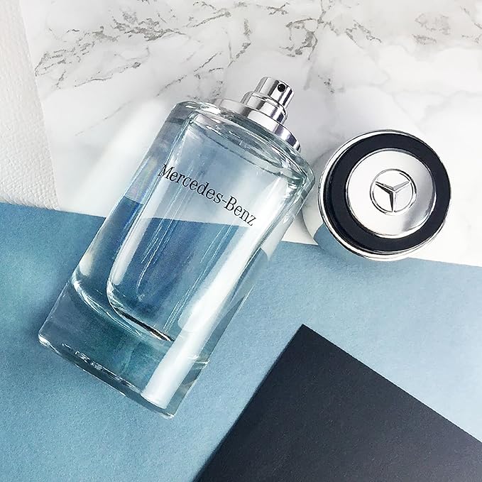 Mercedes Benz Cologne for Men - 4 Fl Oz - Eau De Toilette Perfume Spray for Man - Woody & Musky Scent - Luxury Long Lasting Fragrance with Notes Of Violet leaves, Cascalone & Vetiver