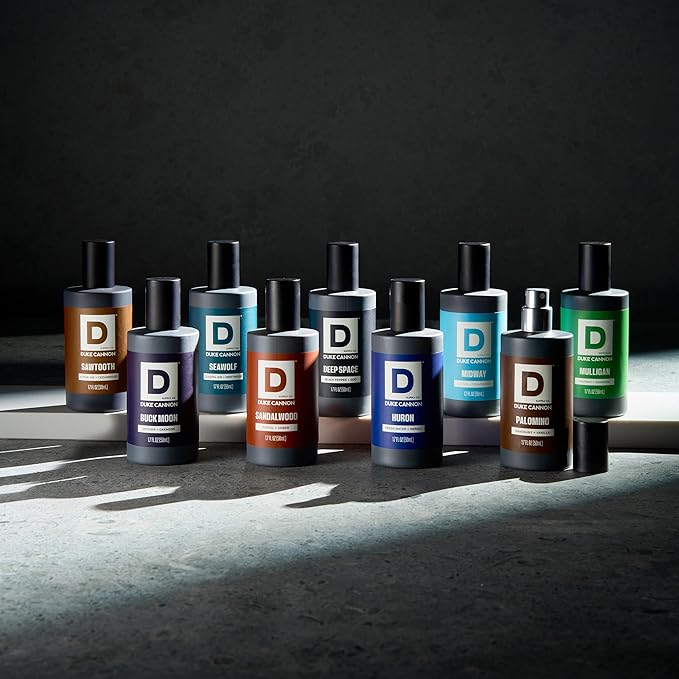 Duke Cannon Proper Cologne Sampler for Men, 3-pack – Sawtooth, Seawolf, Palomino, 1.7 fl oz