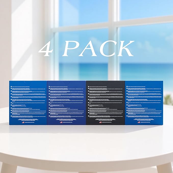 Hybrid & Company Men's 4 Pcs Bavarian Aqua Broadway Blue Aqua Deep Blue Eau De Toilette Perfume