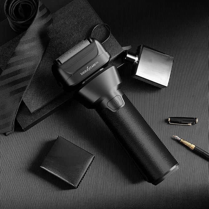 Electric Foil Shaver for Men,Electric Razor for Men with Fast Charging, Waterproof Cordless Rechargeable System, Professional Beard Trimmer & 3 Blade Replacement Head