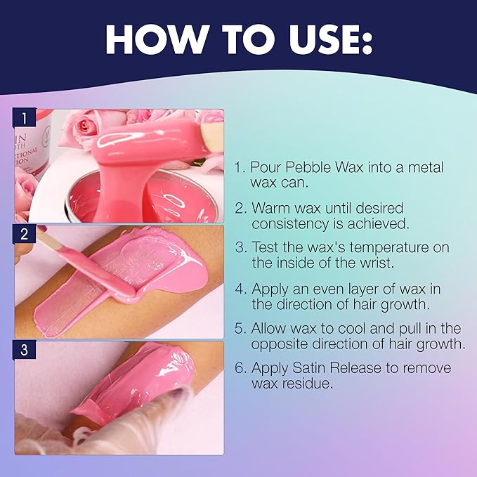 Satin Smooth Ruby Rose Hard Wax with Rose Aroma 14oz