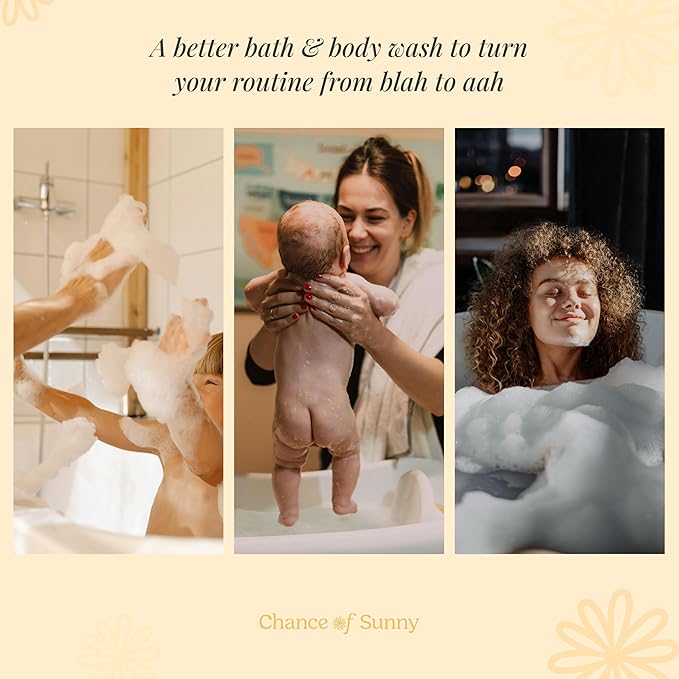 Sensitive Skin Bath & Body Wash – Fragrance-Free, Hypoallergenic & Dermatologist-Tested -Gentle, pH-Balanced Cleanser for Dry & Delicate Skin - Family-Friendly & Vegan (8 oz)