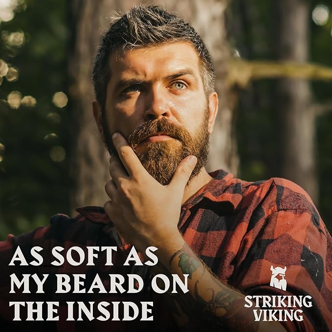 Striking Viking Citrus Beard Oil for Men - 2 Fl Oz - Moisturizing & Softening Formula - Supports Fuller Beard Growth - Soothing Tea Tree & Jojoba Oil Infusion
