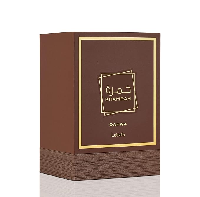 Lattafa Khamrah Qahwa - Vanilla, Warm Spicy, Cinnamon, Sweet - Eau de Parfum Long-Lasting Fragrance for Unisex, 3.40 Ounce / 100 ml
