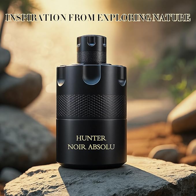 Men's Fragrance Collection 4pcs 3.4 Fl Oz Set IncludeHunter Noir, Hunter Platina, Azura Noir Intense&Azura Scents Eau de Toilette Gift