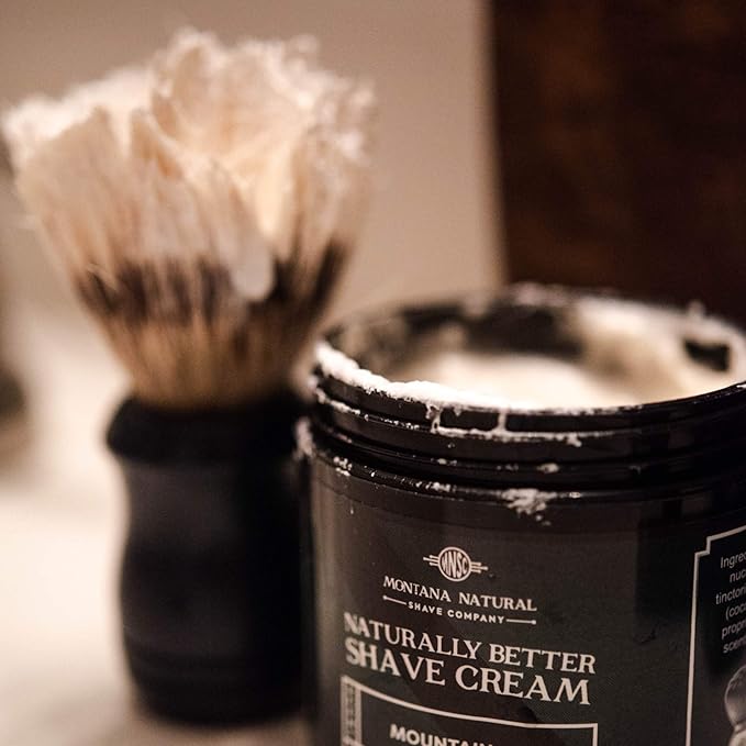 MNSC Bay Rum Naturally Better Shave Cream - Smooth Shave, Hypoallergenic Sensitive Skin Formula, Softer Skin, Prevent Nicks, Cuts, and Irritation, Handcrafted in USA, All-Natural, Plant-Derived