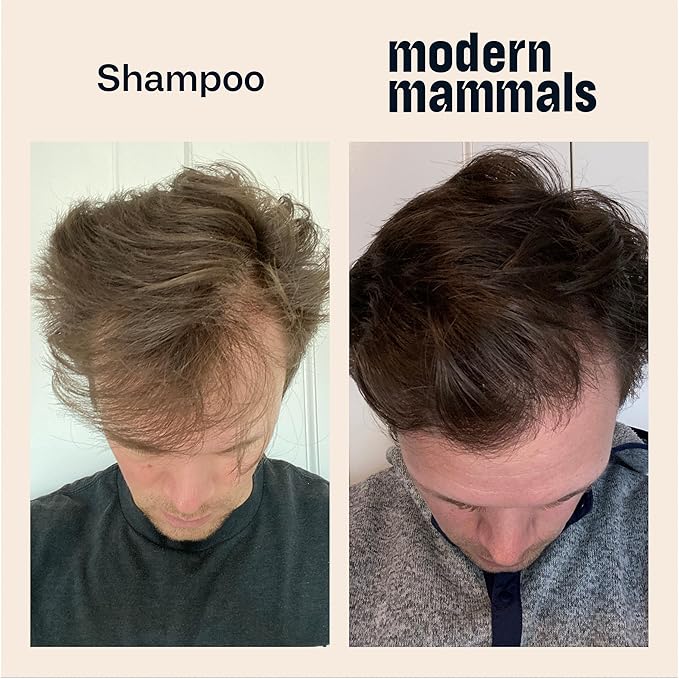 Modern Mammals Light Shampoo Bundle - Gentler Wash for Better Hair, Minimalist Hair Care, Low Lather, Fragrance-Free (2.4oz Bar & Slotted Wooden Tray)