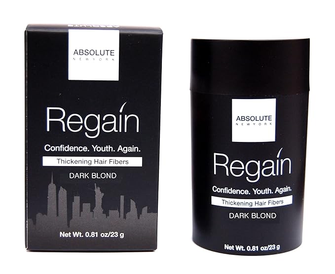 Regain Hair Fibers by Absolute 0.81oz / 23g (Dark Blond)