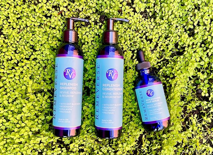 RemeVerse Replenishing Conditioner- Hydrates and Fortifies Follicle Strand with Redensyl, Infused with Biotin for Thinning Hair and Protein for Smooth Follicle Strand -Natural Scent Conditioner 8Fl Oz
