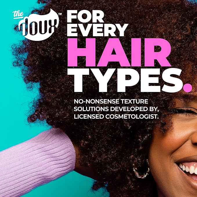The Doux GANGSTER WRAP Foaming Wrap Lotion for Curly Hair – Heatless Curls & Anti-Frizz Styling Mousse – Curl Cream for Blowouts, Roller Sets, Pixie Cuts & Hair Wraps with Heat Protection