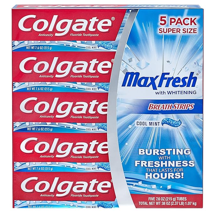 Colgate 292255 Maxfresh 7.6 Ounce (Pack of 5)