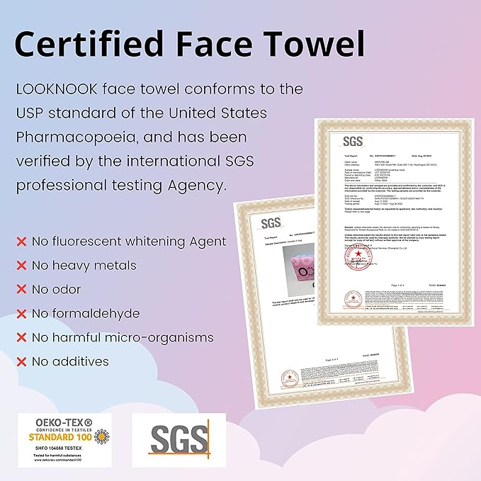 Disposable Face Towel, 50% Thicker, Soft for Sensitive Skin, Multipurpose Cleaning Cloth, 70 Count, 6 pack