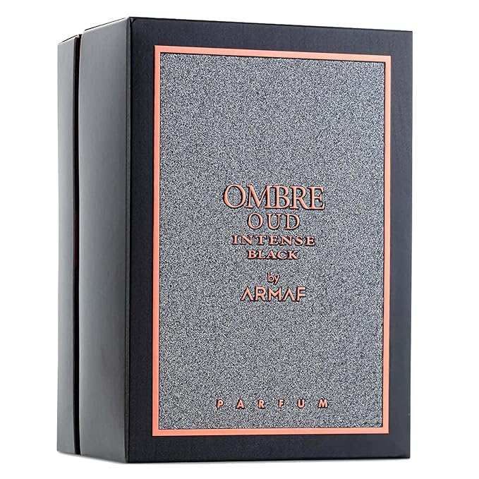 Armaf Ombre Oud Intense Black – Woody, Oriental, Amber, Smoky – Eau de Parfum Spray Long-Lasting Fragrance for Men, 3.4 Ounce / 100 ml