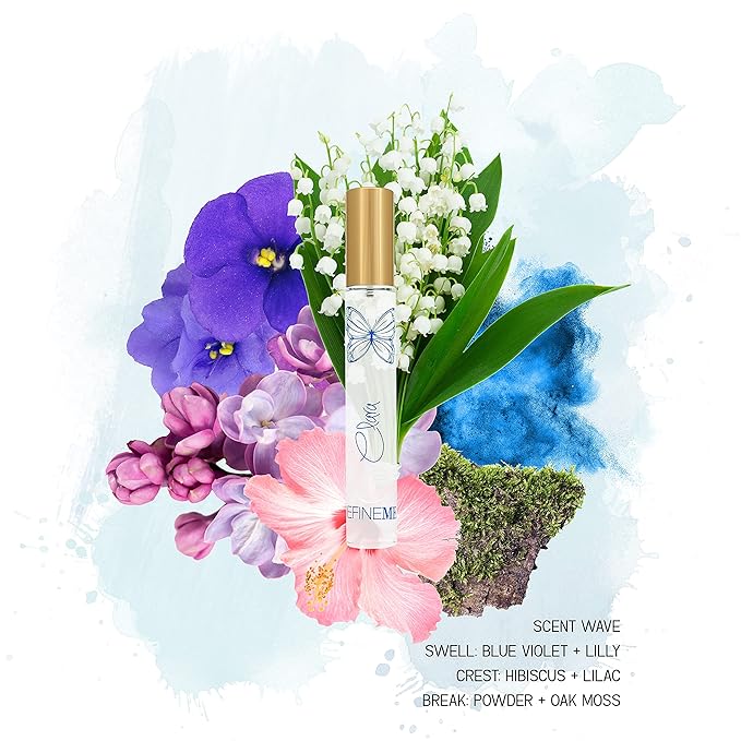 DefineMe Natural Perfume Mist, Clara, 0.3 FL OZ, Travel Size, Purse Spray