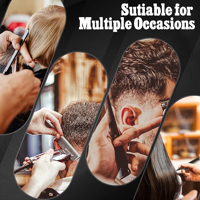 SALONSILK Hair Comb for Men & Women, 8PCS Professional Styling Combs for Wet Curly Natural Hair Detangling Parting Teasing Styling & Cutting