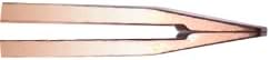 Grip Tweezer Slanted Tip Rose Gold R1 – Precision Stainless Steel Tweezers for Eyebrow Shaping & Facial Hair Removal – Salon-Quality Rose Gold Finish with Slanted Tip