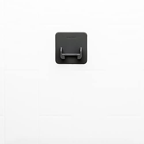 TOOLETRIES The Mason Razor Holder - Secure & Safe, Silicone Toiletry Organizer, Shower & Bathroom Accessory - Features Silicone-Grip Technology, Removable & Reusable - Charcoal