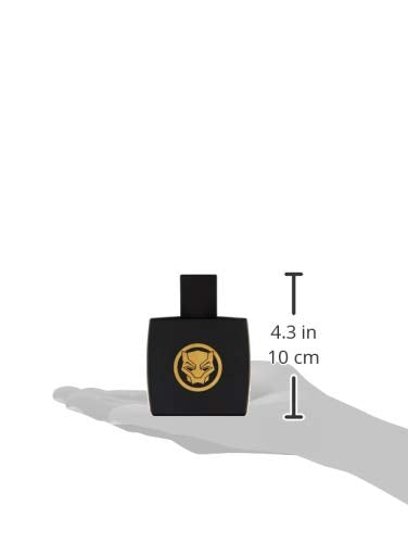 Marvel Black Panther, Fragrance, For Men, Eau De Toilette, EDT, 3.4oz, 100ml, Cologne, Spray, Made in Spain, By Air Val International, Black and Gold, Essence of Wakanda, 3.4Fl Oz