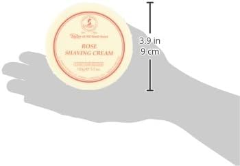 Taylor of Old Bond Street Rose Shaving Cream Jar, 5.3-Ounce (01004)
