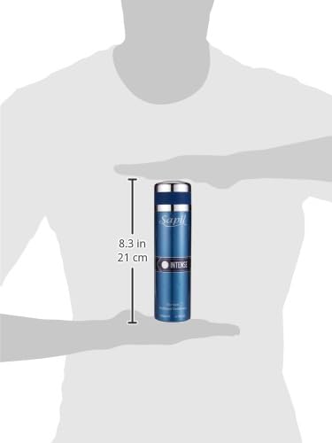 Sapil Intense - Deodorant Spray for Men - Scented Deodorant for Long-Lasting Odor Protection - Lemon, Ginger, and Lavender Deodorant Spray - Keeps You Fresh and Odor Free All Day - 6.76 oz