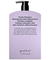 GOOD&ALL Purple Shampoo - Reduce Yellow Tones for Blonde, Silver, Highlighted Hair - Sulfate, Paraben, Fragrance-Free & Vegan - 13.5 fl oz
