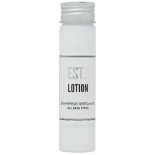 World Amenities EST. Soothing Hand & Body Lotion with Grapefruit-Bergamot fragrance, Biodegradable/Recyclable Bottle with Screw Top, 1.41oz / 40ml