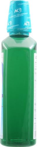 ACT Restoring Zero Alcohol Fluoride Mouthwash 33.8 fl. oz. Strengthens Tooth Enamel, Mint Burst (Pack of 2)