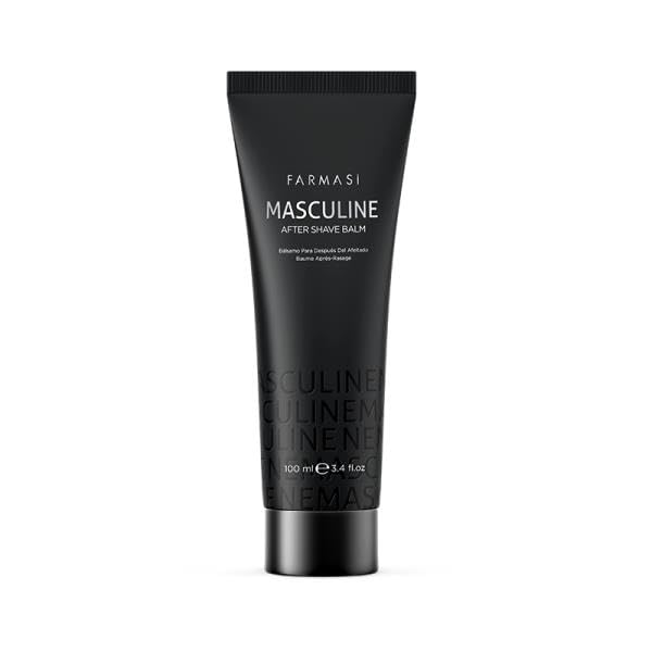 FARMASi Masculine Aftershave Balm for Men 100ml/3.38flOz - Soothing and Refreshing Post-Shave Care - Reduces Irritation and Hydrates Skin