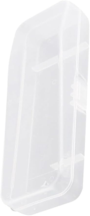 White Transparent Shaving Box for Shaver Razor, Razor Protector Plastic Box Cover Container Storage System Razor and Brush Stands for Manual Razor Beauty and Personal Care