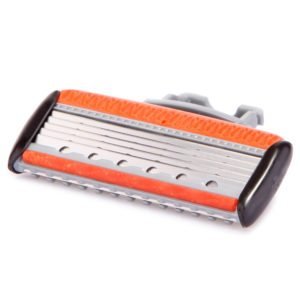 Men's 5-Blade Cartridge Razor System with Trimmer + 4 Extra Cartridges