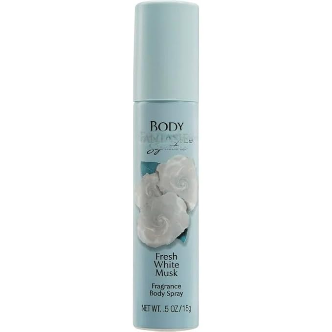 Body Spray of Signature Fresh White Musk Unisex, 0.5 Fl Oz (Pack of 4) Long-Lasting