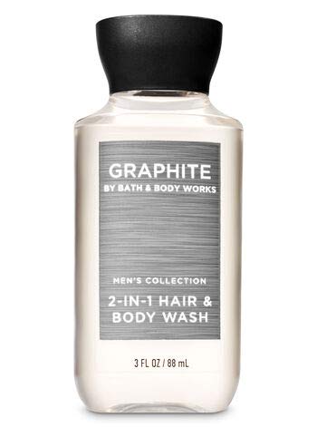 Bath and Body Works - Men's - Midnight, Graphite and Ocean - Travel Size – 2-in-1 Hair + Body Wash - 3 pc Bundle