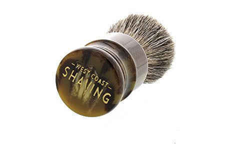 Pure Badger Tortoiseshell Torch Shaving Brush by West Coast Shaving