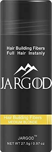 Hair Fibers for Instant Volume and Thicker Fuller Hair - Medium Blonde, No Scent, Powder, Unisex Adult