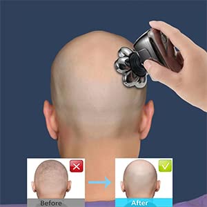 8 Blades Men's Electric Shavers Replacement Heads Razor replacement Blades for Bald Men Wet and Dry Compatible Waterproof (8D Silvery)