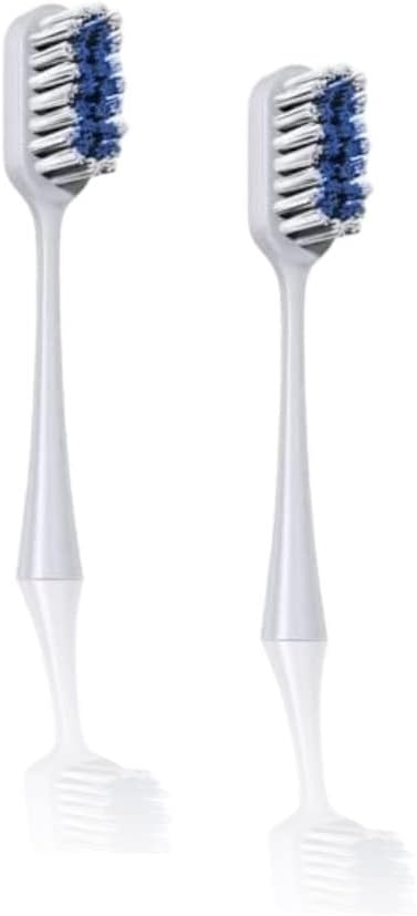 4-Pack Pop Sonic Replacement Toothbrush Heads - Compatiable w/Go Plus - Toothbrush Head w/Super Soft Dupont Tynex Nylon Bristles