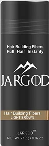 Hair Fibers for Instant Volume and Thicker Fuller Hair Hair Building Fiber for thinning Hair & Bald Spots Conceals Hair Loss in Seconds - Hair Powder for Women & Men (Light Brown, 0.97 Ounce)