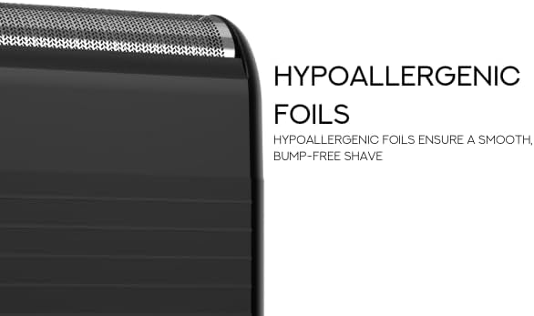 Supreme Trimmer Replacement Foil & Cutter SBR10 | Hypoallergenic Foil for STF91 Solo LiTE | Black