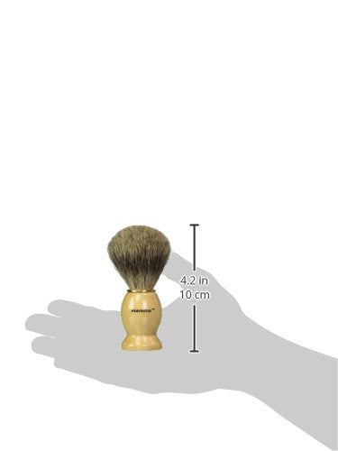 Perfecto 100% Original Pure Badger Shaving Brush, Engineered for The Best Fathers Day Gift. All Methods, Safety Razor, Double Edge Razor, Straight Razor, Shaving Razor, Gift for Dad Badger Brush.