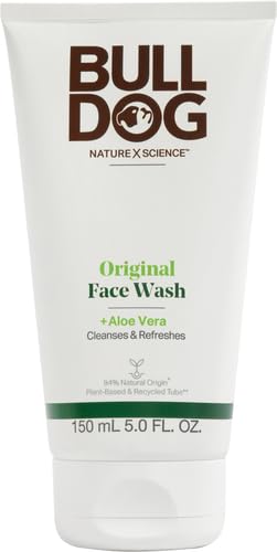 BULLDOG Mens Skincare and Grooming, Original Face Wash, 5 Fluid Ounce