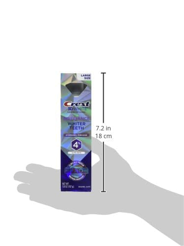 Crest 3D White Brilliance Pro Whitening Toothpaste | Anticavity Fluoride | 4% Hydrogen Peroxide | Pack of 2 | 3.8 oz