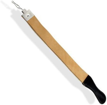 Hanging Leather Razor Strop Knives Scissors Tools 10 oz Top Grain Cowhide colors may vary