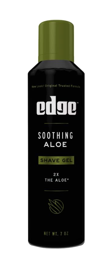 Soothing Aloe Shave Gel Men Shave Gel by Edge, 7 Ounce (3 Pack)