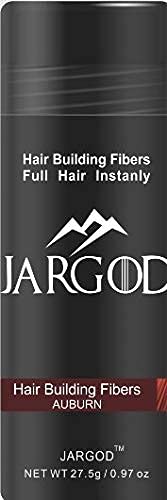 Hair Fibers for Instant Volume and Thicker Fuller Hair - Powder, No Scent, Auburn, Unisex Adult, Men and Women